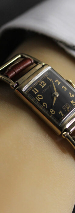 着け方を選んで楽しむ華麗なハミルトンのアンティーク腕時計 【1940年頃】-W1535-2