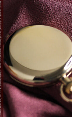 英国ベンソンの風格溢れる金無垢アンティーク懐中時計 【1931年頃】箱付き-P2310-16