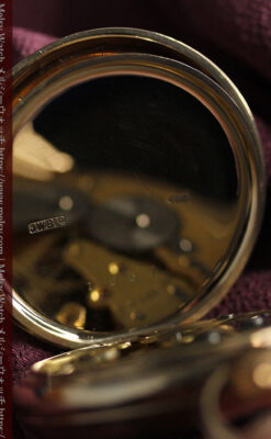 英国ベンソンの風格溢れる金無垢アンティーク懐中時計 【1931年頃】箱付き-P2310-19