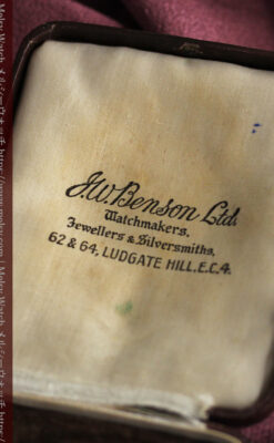 英国ベンソンの風格溢れる金無垢アンティーク懐中時計 【1931年頃】箱付き-P2310-22