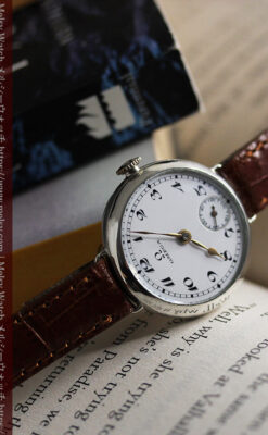 古式ゆかしき品あるオメガ 銀無垢女性用アンティーク腕時計 【1930年製】-W1538-15