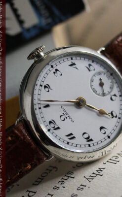 古式ゆかしき品あるオメガ 銀無垢女性用アンティーク腕時計 【1930年製】-W1538-16