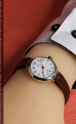 古式ゆかしき品あるオメガ 銀無垢女性用アンティーク腕時計 【1930年製】-W1538-20