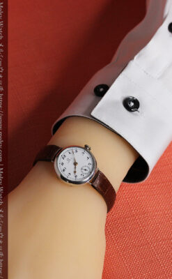 古式ゆかしき品あるオメガ 銀無垢女性用アンティーク腕時計 【1930年製】-W1538-21