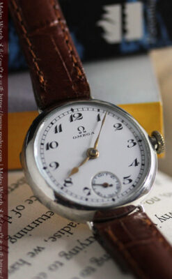 古式ゆかしき品あるオメガ 銀無垢女性用アンティーク腕時計 【1930年製】-W1538-3