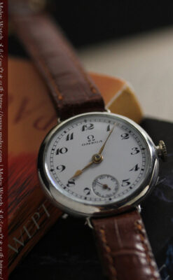 古式ゆかしき品あるオメガ 銀無垢女性用アンティーク腕時計 【1930年製】-W1538-5