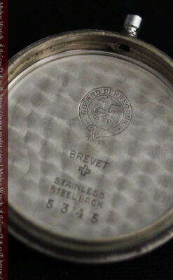 ジラールペルゴのSEA-HAWK 金無垢アンティーク腕時計 【1940年頃】-W1539-17