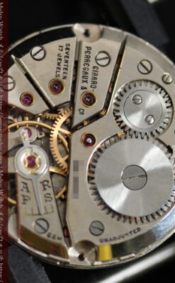 ジラールペルゴのSEA-HAWK 金無垢アンティーク腕時計 【1940年頃】-W1539-18