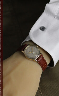 ジラールペルゴのSEA-HAWK 金無垢アンティーク腕時計 【1940年頃】-W1539-19