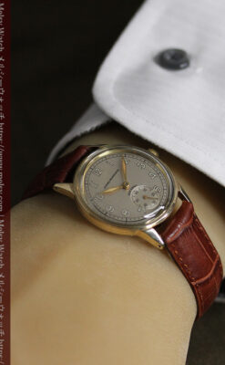 ジラールペルゴのSEA-HAWK 金無垢アンティーク腕時計 【1940年頃】-W1539-20