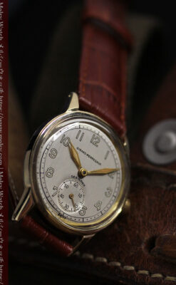 ジラールペルゴのSEA-HAWK 金無垢アンティーク腕時計 【1940年頃】-W1539-3