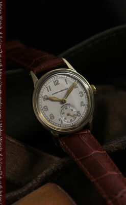 ジラールペルゴのSEA-HAWK 金無垢アンティーク腕時計 【1940年頃】-W1539-6