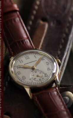 ジラールペルゴのSEA-HAWK 金無垢アンティーク腕時計 【1940年頃】-W1539-7