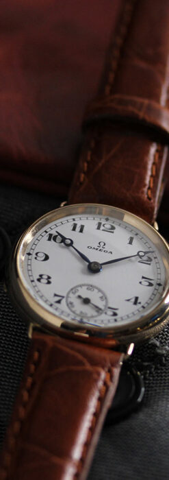 感動を呼ぶ オメガのアンティーク金無垢腕時計 【1932年製】-W1540-1