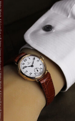 感動を呼ぶ オメガのアンティーク金無垢腕時計 【1932年製】-W1540-24