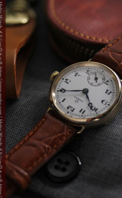 感動を呼ぶ オメガのアンティーク金無垢腕時計 【1932年製】-W1540-3