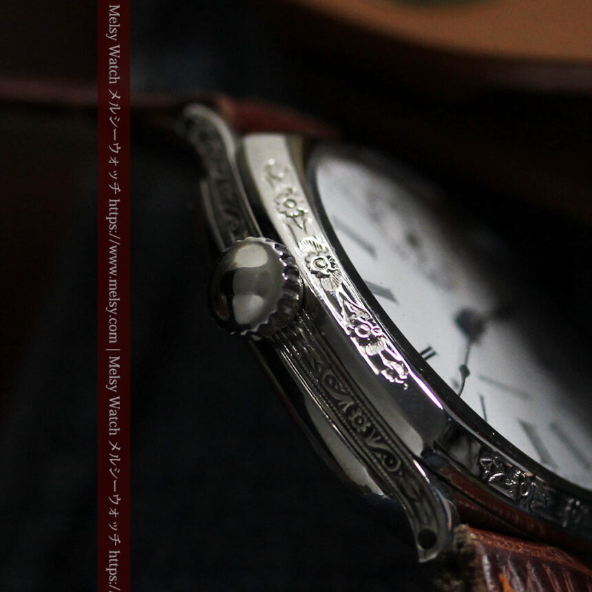ウォルサム アンティーク腕時計 装飾入りクッション型 【1907年頃】-W1541-16