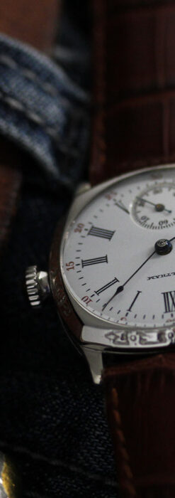 ウォルサム アンティーク腕時計 装飾入りクッション型 【1907年頃】-W1541-5