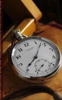 英国ベンソン 渋さが光る銀無垢アンティーク懐中時計 【1937年頃】-P2312-11