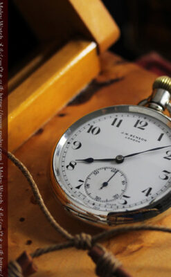 英国ベンソン 渋さが光る銀無垢アンティーク懐中時計 【1937年頃】-P2312-12