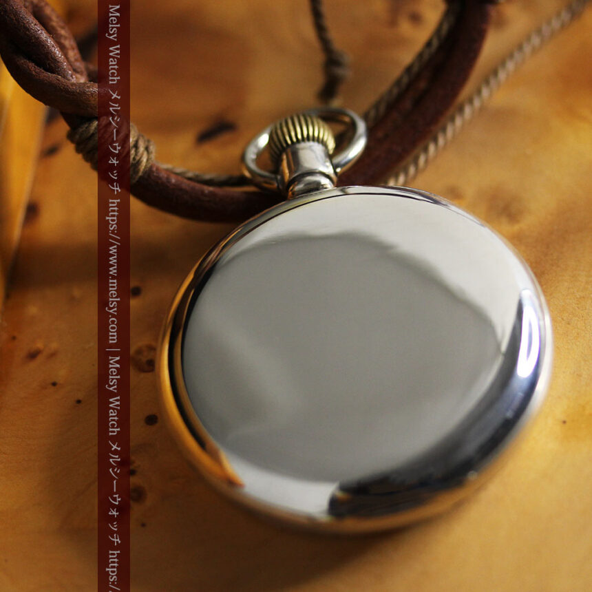 英国ベンソン 渋さが光る銀無垢アンティーク懐中時計 【1937年頃】-P2312-16