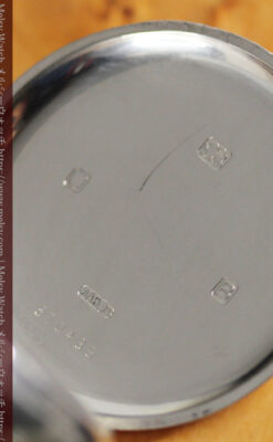 英国ベンソン 渋さが光る銀無垢アンティーク懐中時計 【1937年頃】-P2312-17