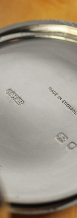 英国ベンソン 渋さが光る銀無垢アンティーク懐中時計 【1937年頃】-P2312-19