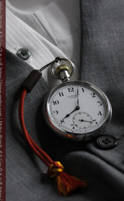 英国ベンソン 渋さが光る銀無垢アンティーク懐中時計 【1937年頃】-P2312-3