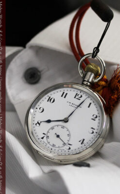 英国ベンソン 渋さが光る銀無垢アンティーク懐中時計 【1937年頃】-P2312-9