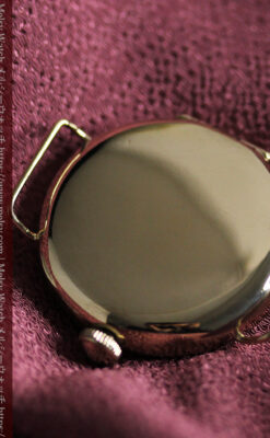 エルジン アンティーク腕時計 淡い桃色と金の文字盤 【1904年頃】-W1542-17