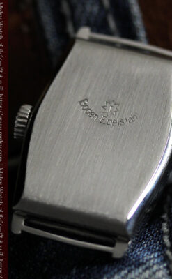 ユンハンス 縦長トノー型のアンティーク腕時計 【1950年頃】-W1543-16