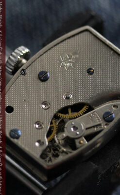 ユンハンス 縦長トノー型のアンティーク腕時計 【1950年頃】-W1543-18