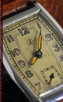 ユンハンス 縦長トノー型のアンティーク腕時計 【1950年頃】-W1543-9