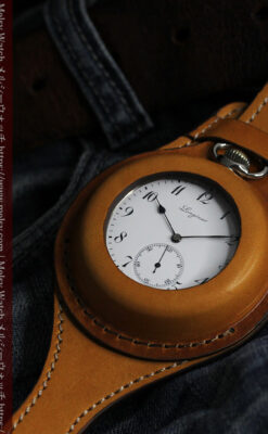 ロンジンのアンティーク懐中時計と腕時計ケース 【1913年製】-P2315-13