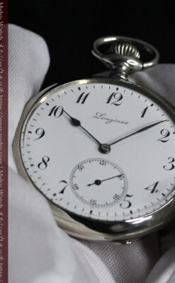 ロンジンのアンティーク懐中時計と腕時計ケース 【1913年製】-P2315-17