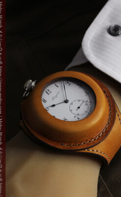 ロンジンのアンティーク懐中時計と腕時計ケース 【1913年製】-P2315-23