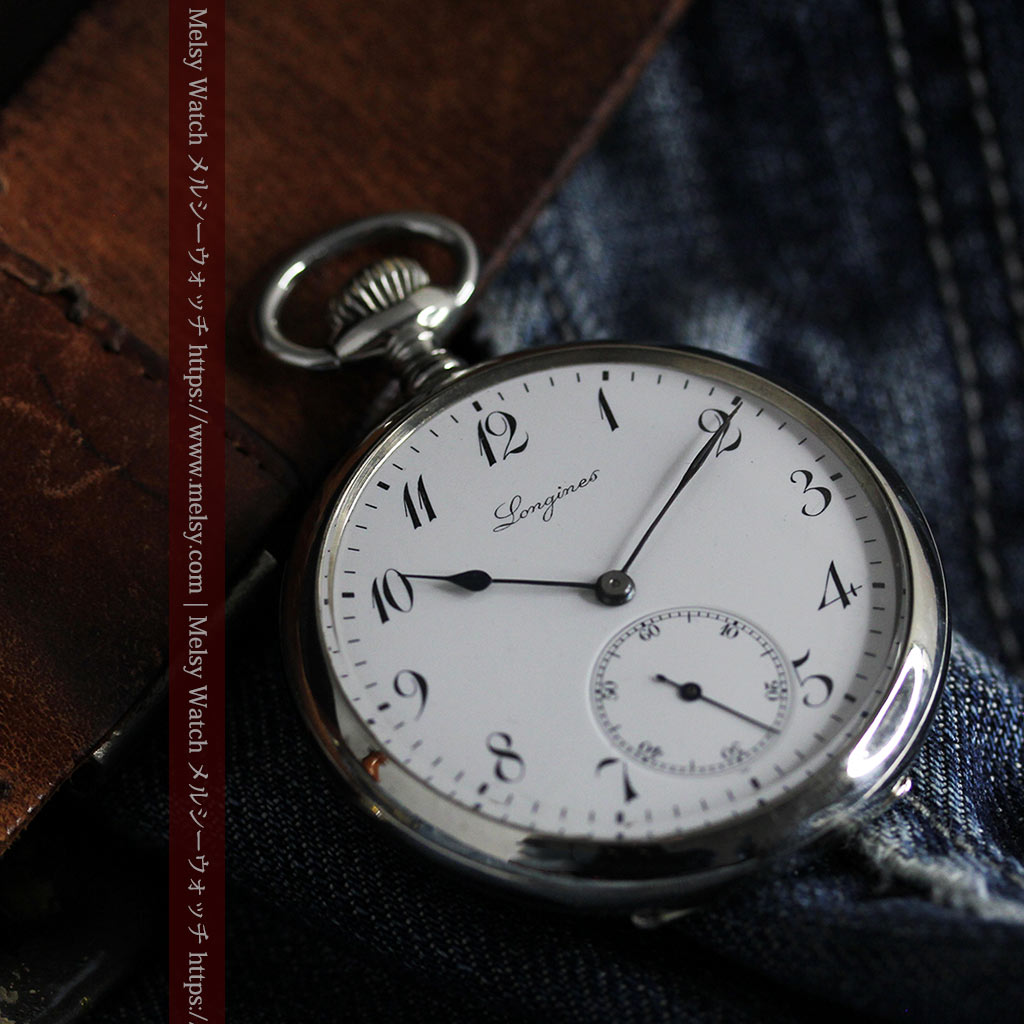 ロンジンのアンティーク懐中時計と腕時計ケース 【1913年製】