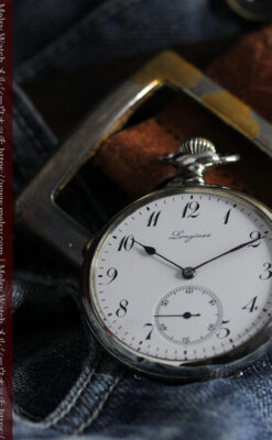 ロンジンのアンティーク懐中時計と腕時計ケース 【1913年製】-P2315-4