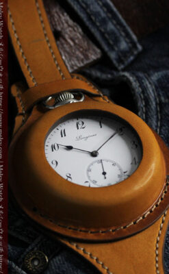 ロンジンのアンティーク懐中時計と腕時計ケース 【1913年製】-P2315-5