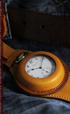 ロンジンのアンティーク懐中時計と腕時計ケース 【1913年製】-P2315-7