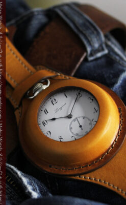 ロンジンのアンティーク懐中時計と腕時計ケース 【1913年製】-P2315-9