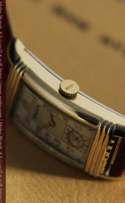 グリュエン アンティーク腕時計 上品なカーブ 【1937年頃】-W1544-10