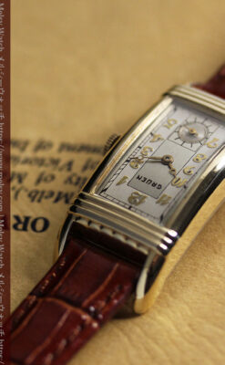 グリュエン アンティーク腕時計 上品なカーブ 【1937年頃】-W1544-14