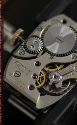 グリュエン アンティーク腕時計 上品なカーブ 【1937年頃】-W1544-18