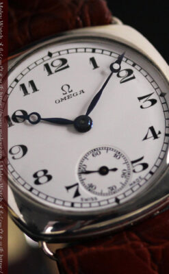 趣き漂う オメガのアンティーク銀無垢腕時計 【1931年製】-W1545-10