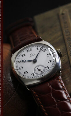 趣き漂う オメガのアンティーク銀無垢腕時計 【1931年製】-W1545-14