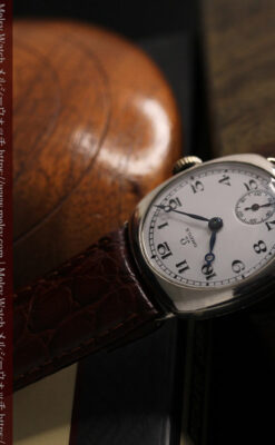 趣き漂う オメガのアンティーク銀無垢腕時計 【1931年製】-W1545-16