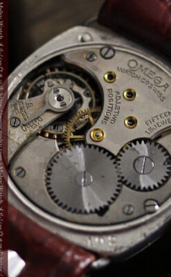 趣き漂う オメガのアンティーク銀無垢腕時計 【1931年製】-W1545-22