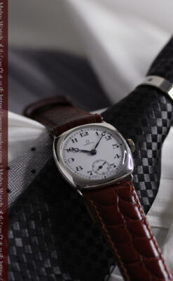 趣き漂う オメガのアンティーク銀無垢腕時計 【1931年製】-W1545-6