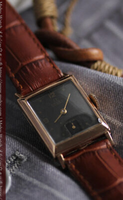 オメガのアンティーク腕時計 【1943年製】ブラック＆ローズ-W1546-11